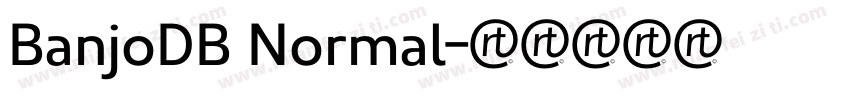 BanjoDB Normal字体转换